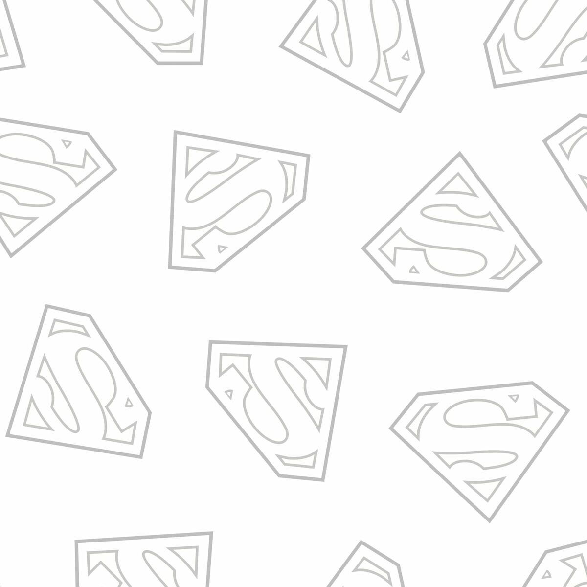 Foaie de fund montată Superman Superman Multicolor Pat 105 105 x 200 cm